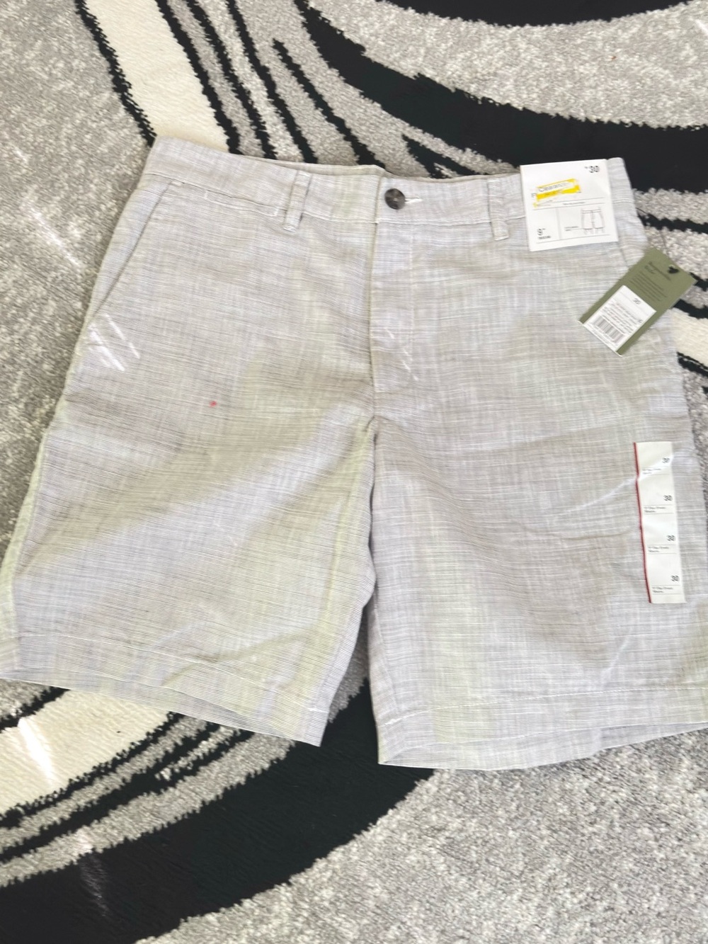 Men's Flat Front Shorts in Light Gray - Classic Summer Staple